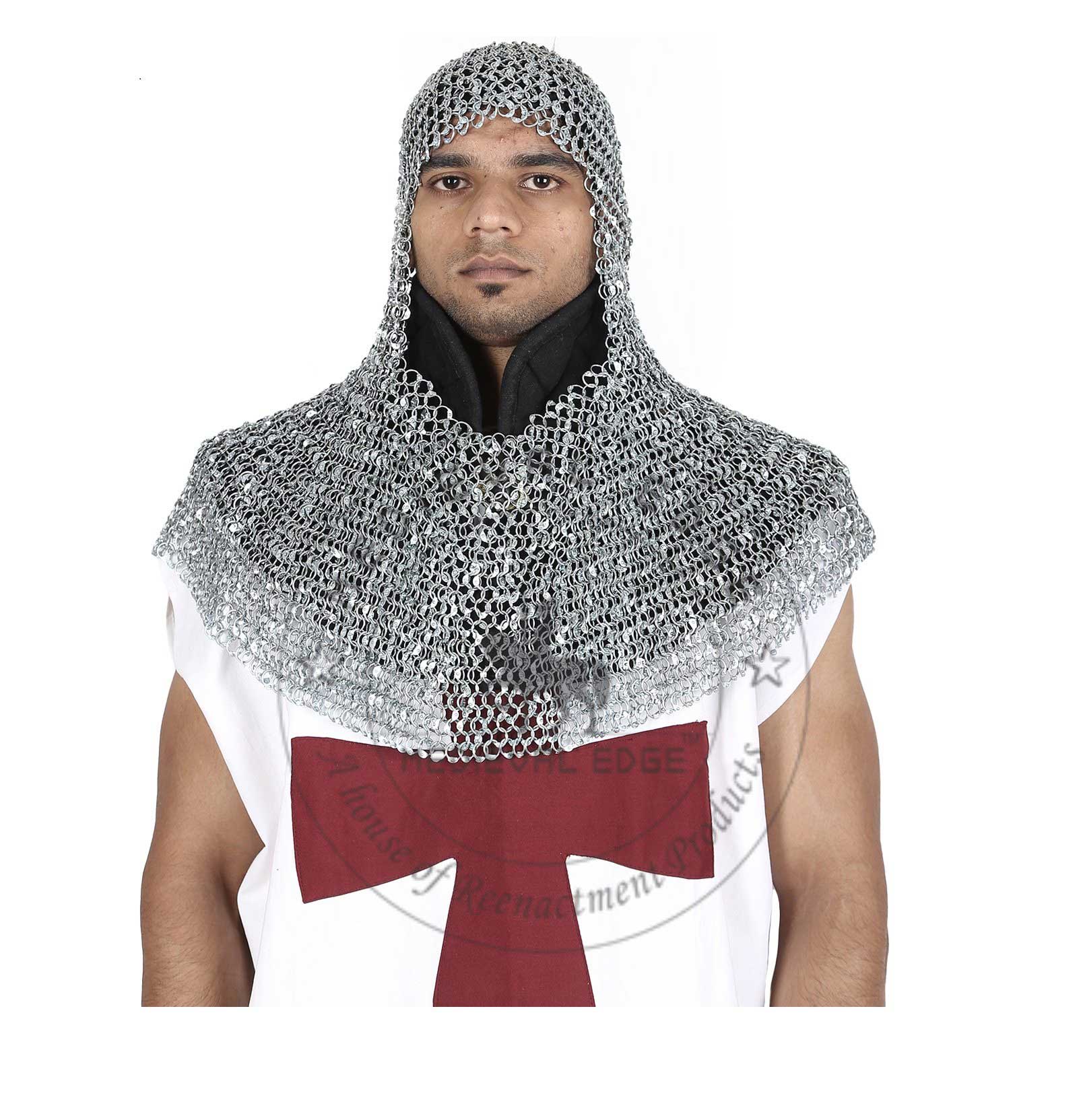 Riteted Aluminum Chainmail Coif